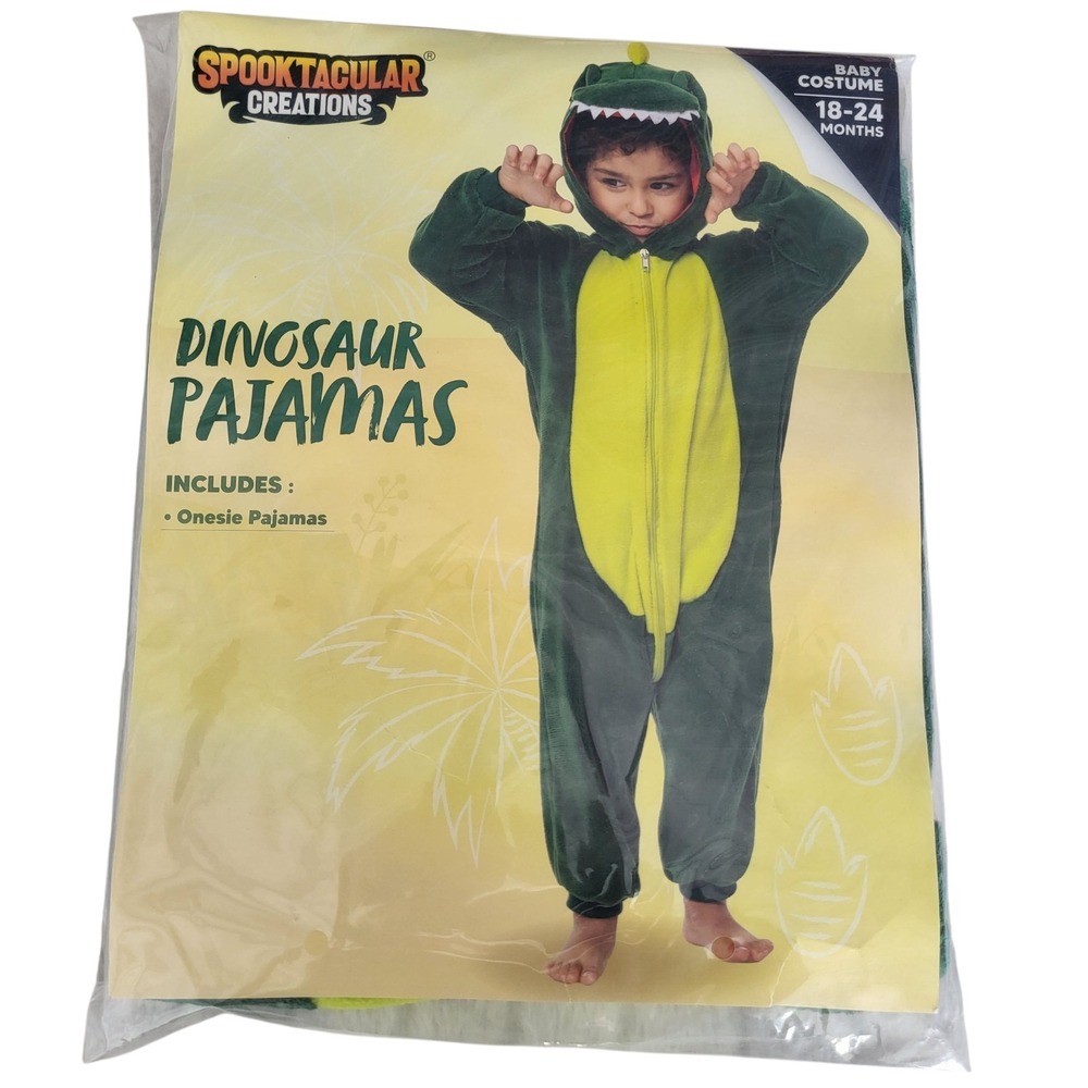 Spooktacular Creations Baby Costume Dinosaur 18-24 Months Pajamas‎ NEW